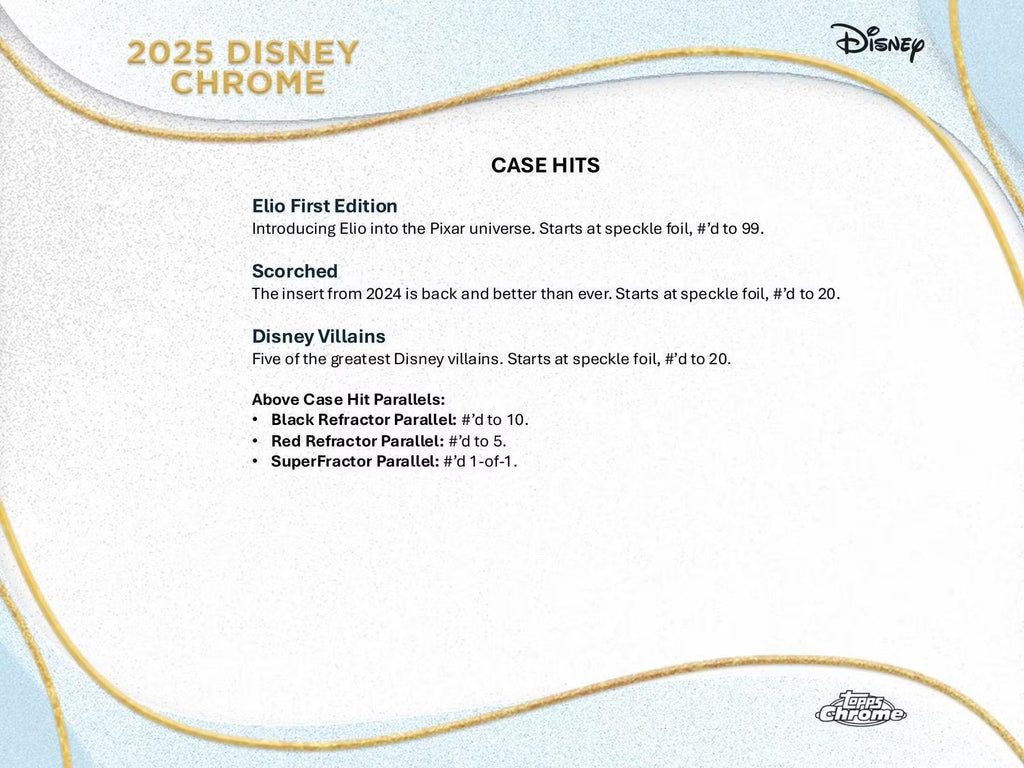 Topps 2025 Disney Chrome 7-Pack Blaster Box