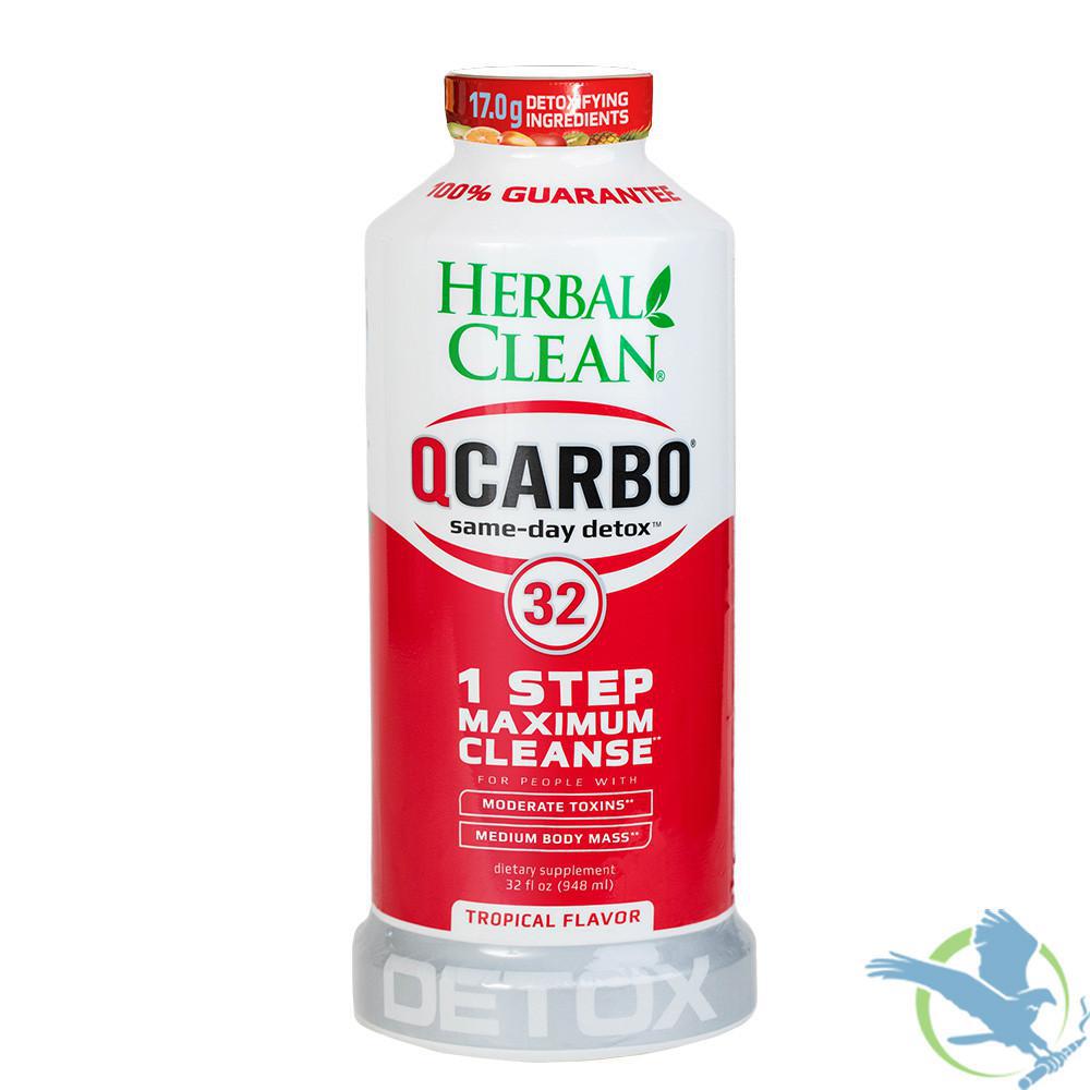 Herbal Clean QCarbo32 1 Step Maximum Strength Cleansing Detox Formula 32oz