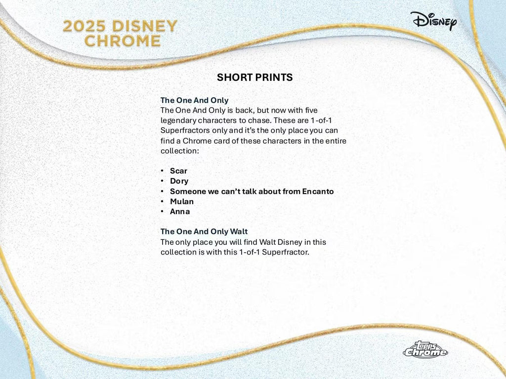 Topps 2025 Disney Chrome 7-Pack Blaster Box